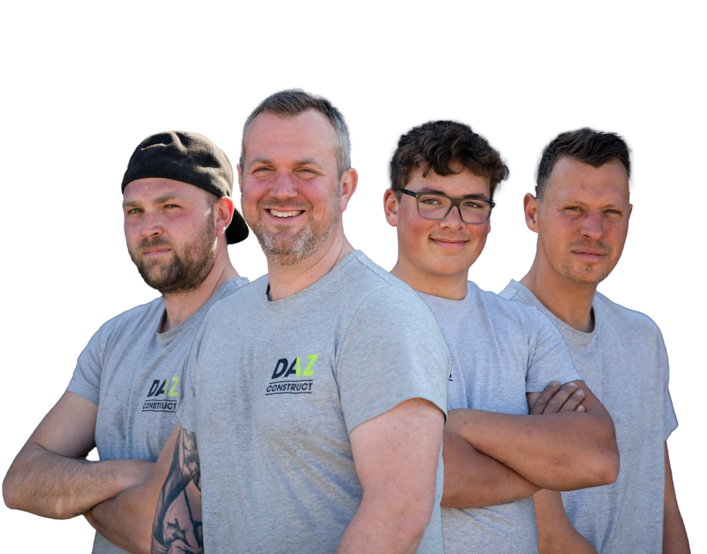Team DAZ Construct - Plat dak Scherpenheuvel (Limburg) en ver daarbuiten. Volledige gevelrenovatie en asbestverwijdering.